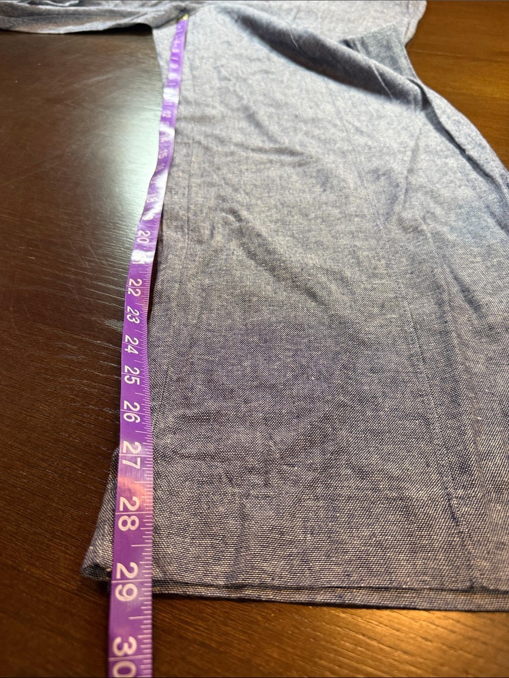 NWT GAP Linen Wide Leg Pants in Heathered Blue Coastal - Picture 3 of 12